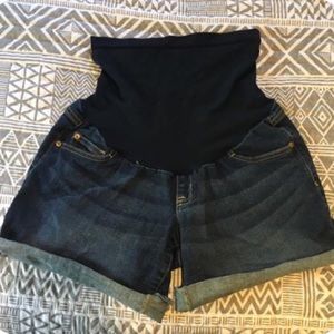 Indigo Blue Maternity Shorts